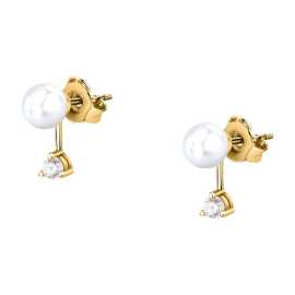 Morellato Slušivé pozlátené náušnice Perla SAWM09.