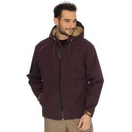 Bushman bunda Renegade tmavohnedá XXL.
 Nech slúži!
 *Odtieň bundy je špecifický, s nádychom ľahko do burgundy.&nbsp;
 &nbsp;
 Špecifikácia: 
 
 	70% bavlna, 30% nylon
 	podlepené švy
 	vodný stĺpec: 7&nbsp;500 mm
 	160 g/m2
 	kvalitný YKK zips
 	náprsné vrecko na zips
 	podšívka zo sieťoviny
 	&bdquo;peach finish&ldquo;
 
 &nbsp;