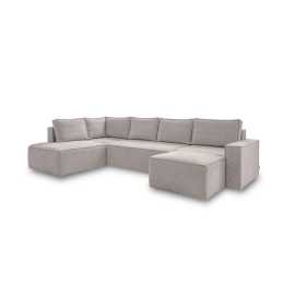 MID.YOU SEDACIA SÚPRAVA, textil, sivá, biela.