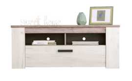 Tv stolík henry - dub biely/dub šedý.

 

Stolík zdobi plastová úchytka, ktorá verne imituje kov.

 

Všetok nábytok patriaci do kolekcie Henry nájdete nižšie v súvisiacich produktoch.

 

Krátka videoukážka vám priblíži TV stolík Henry.