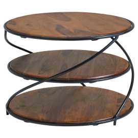 MID.YOU KONFERENČNÝ STOLÍK, farba indického palisandra, drevo, 58/58/40,5 cm.