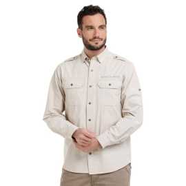 Bushman Pánska košeľa Sibut, béžová XXXXL.