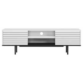 Livetastic NÍZKA KOMODA, čierna, biela, 160/50,5/35 cm.