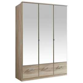 MID.YOU SKRIŇA S OTOČNÝMI DVERAMI, farba duba, 135/199/58 cm.