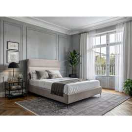 MID.YOU BOXSPRINGOVÁ POSTEĽ, 120/200 cm, krémová.