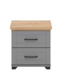 Nočný stolík lotta - šedá/dub artisan.

 

Nočný stolík neodmysliteľne patrí do každej spálne predovšetkým pre svoju praktickú funkciu.

 

Rozmery Nočného stolíka Lotta sú 46x47,5x41cm (š, v, h).

 

Všetky produkty z kolekcie Lotta nájdete nižšie v súvisiacich produktoch.