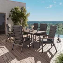 Ambia Garden ZÁHRADNÉ RELAXAČNÉ KRESLO, kov, plast, textil.