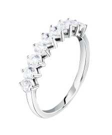 Morellato Elegantný strieborný prsteň s kubickými zirkónmi Tesori SAIW26601 54 mm.