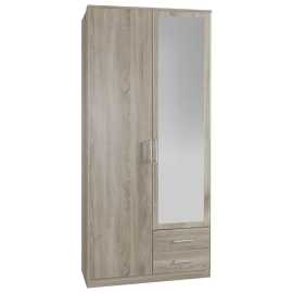 MID.YOU SKRIŇA S OTOČNÝMI DVERAMI, farba duba, 90/199,5/58 cm.