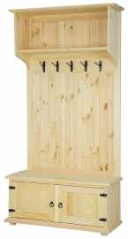 Predsieňová stena z masívu gab 01 - k01 - svetlá borovica.