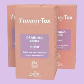 Draining Drink TummyTox - najhitrejši shujševalni učinek - Malinov napitek.