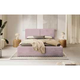 MID.YOU ČALÚNENÁ POSTEĽ, 180/200 cm, ružová.