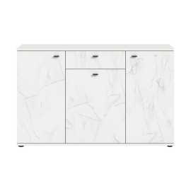 MID.YOU KOMODA, biela, 138/87/40 cm.