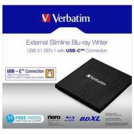 Verbatim 43889 externá Blu-Ray mechanika, USB 3.1, USB-C, ZDARMA 25GB MDISC.
Optické disky sa rýchlo stávajú najspoľahlivejšími médiami na archiváciu dát.

Prehrávanie
Prehrávajte si disky Blu-ray a DVD v tomto externom prehrávači Blu-ray*.

*Softvér na prehrávanie nie je súčasťou balenia.

Software Nero Burn & Archive
Externá Blu-ray Slimline vypaľovačka je kompatibilná so širokou škálou optických diskov.

**Softvér Nero Burn & Archive je vhodný iba pre PC

Rýchle napaľovanie
Napaľujte štandardné DVD rýchlosťou 8×, jednovrstvový a dvojvrstvový disk Blu-ray 6× a disk BDXL 4×.

Šetrite energiu
Vypaľovačka Blu-ray bola zároveň navrhnutá tak, aby šetrila cennú energiu.

Podrobnosti o produkte

    Externá Blu-ray Slimline napaľovačka s pripojením USB-C™
    Kábel USB-C™ na USB-A (obsahuje aj adaptér USB-A na USB-C™)
    USB 3.1 GEN 1
    Kompaktný a ľahký, ideálny na použitie s notebookom alebo ultrabookom
    Napájanie z portu USB – nie je potrebné nosiť žiadny rozmerný napájací adaptér
    Súčasťou je softvér Nero Burn & Archive*
    Možno uložiť až 100 GB na disk BDXL / 8,5 GB na dvojvrstvové DVD / až 4,7 GB na štandardné DVD
    Plne zodpovedá štandardom archivačnej technológie MDISC
    Súčasťou je 25GB Blu-ray MDISC Verbatim ZDARMA

Požiadavky na systém

PC: Intel Pentium III / AMD Duron 900 MHz a vyšší, RAM 512 MB a viac, dostupný port USB, Windows 7/8/10

MAC: Intel Mac, RAM 512 MB a viac, dostupný port USB, Mac OS X 10.6 a vyššie

Technické údaje

    Rozmery produktu: 14,5 × 13,3 × 1,1 cm (D × Š × V)
    Hmotnosť produktu: 215 g
    Vyrovnávacia pamäť dát: 4 MB
    Rozhranie: USB 3.1 Gen1 typu C™
    Prenosová rýchlosť dát: 1,5 Gb/s

Spoľahlivosť:

    MTBF: 60 000 POH 
    Odolnosť načítania/uvoľňovania: 20 000 cyklov
    Pripojenie/odpojenie disku: 20 000 cyklov
    Pripojenie/odpojenie konektora rozhrania: 500 cyklov


Obsah balenia

Externá Blu-ray Slimline napaľovačka
Kábel USB-C™ na USB-A
Adaptér USB-A na USB-C™
Softvér Nero Burn & Archive na CD
Používateľská príručka na CD
Príručka pre rýchlu inštaláciu
Súčasťou je 25GB Blu-ray MDISC Verbatim ZDARMA