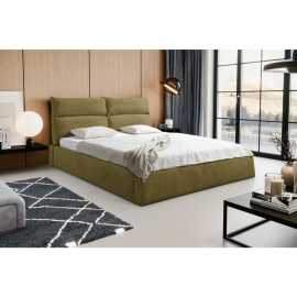 MID.YOU ČALÚNENÁ POSTEĽ, 180/200 cm, zelená.