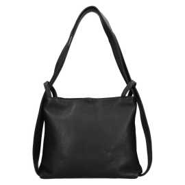 Dámska kožená batôžko-kabelka Italia Maria - čierna.