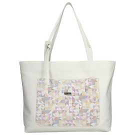 Dámska kožená kabelka Facebag Tera - krémová.