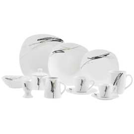 Boxxx KOMBINOVANÝ SERVIS 62-dielne, porcelán keramika.