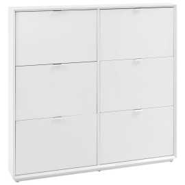 Xora VÝKLOPNÁ SKRINKA NA TOPÁNKY, biela, farba ušľachtilej ocele, 127/122/18 cm.