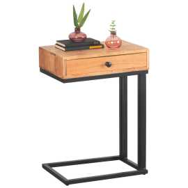 Landscape PRÍRUČNÝ STOLÍK, akácia, čierna, farba akácie.