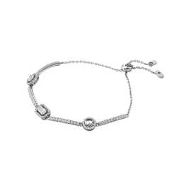 Michael Kors Nežný strieborný náramok so zirkónmi Brilliance Kors MKC1715CZ040.