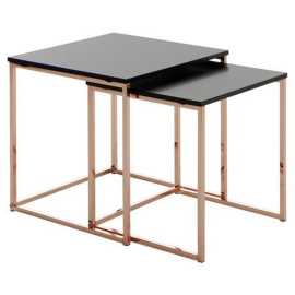 MID.YOU SADA ZASÚVACÍCH STOLÍKOV, čierna.