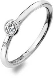 Hot Diamonds Luxusný strieborný prsteň s topazom a diamantom Willow DR206 59 mm.