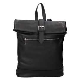 Dámsky kožený batoh Italia Babet - čierna.
