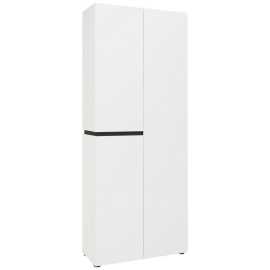 Voleo SKRINKA NA TOPÁNKY, antracitová, biela, 80,1/200/34 cm.