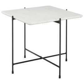 Livetastic KONFERENČNÝ STOLÍK, čierna, biela, kov, kameň, 50/50/45 cm.