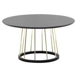 MID.YOU KONFERENČNÝ STOLÍK, čierna, kompozitné drevo, 80/80/42 cm.