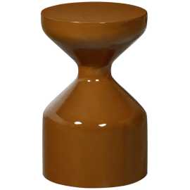 Carryhome PRÍRUČNÝ STOLÍK, tmavohnedá.