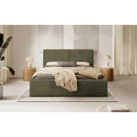 MID.YOU ČALÚNENÁ POSTEĽ, 140/200 cm, svetlozelená.