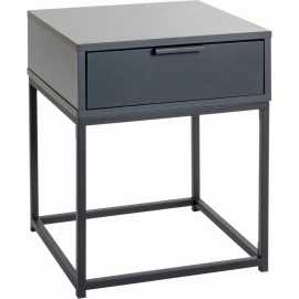 NOČNÝ STOLÍK, antracitová, čierna, 40/50/40 cm.
