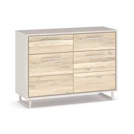 Livetastic KOMODA, dub, kašmírová, dub bianco, 108/79/40 cm.