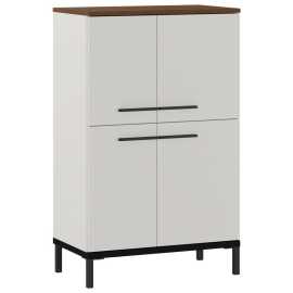 Xora VYSOKÁ KOMODA, čierna, farba orecha, kašmírová, 60/97/34 cm.