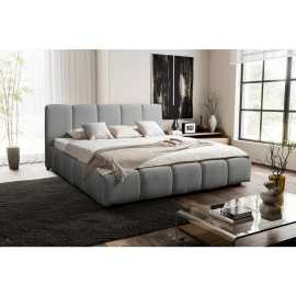 MID.YOU ČALÚNENÁ POSTEĽ, 180/200 cm, sivá.