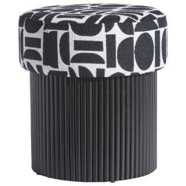 MID.YOU TABURETKA, textil, kompozitné drevo, 40/43/40 cm.