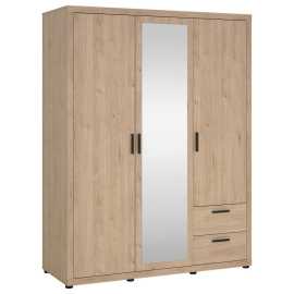 MID.YOU SKRIŇA S OTOČNÝMI DVERAMI, farba duba, 153,6/200,9/59,8 cm.