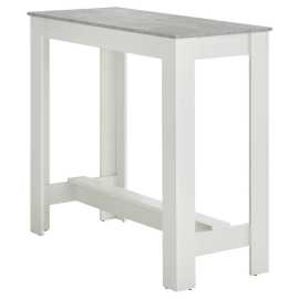 MID.YOU BAROVÝ STÔL, sivá, biela, 115/50/103 cm.