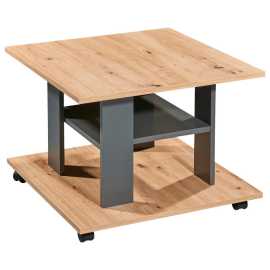 Boxxx KONFERENČNÝ STOLÍK, antracitová, dub artisan, kompozitné drevo, 60/60/45 cm.