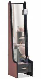 Stojace zrkadlo khalisa - ružová, čierna.

 

Konštrukcia ponúka aj praktickú zásuvku na uloženie drobností, šperkov alebo doplnkov, ktoré si pri zrkadle bežne nasadzujete.

 

Hlavným materiálom tohto kusu nábytku kvalitná drevotriesková doska (lamino).

 

Kombinácia čiernej a ružovej farby dodáva zrkadlu moderný a sofistikovaný vzhľad, ktorý sa hodí do každého interiéru.

 



Rozmery celého kusu nábytku sú 44 × 170 × 43 cm (š,v,h).

 

 

Ďalšie produkty z kolekcie Khalisa nájdete v súvisiacich produktoch nižšie. 