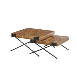 MID.YOU SADA KONFERENČNÝCH STOLÍKOV, čierna, farba tíku, drevo, kov,.