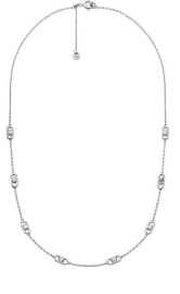 Michael Kors Slušivý strieborný náhrdelník Astor Link MKC173200040.