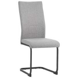 Carryhome STOLIČKA S PRUŽNÝM PODNOŽÍM, plochá tkanina, sivá.
