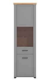 Vysoká vitrína bez osvetlenia lotta - šedá/dub artisan.

 

Vysoká vitrína vytvorí kúzelný úložný priestor v obývacej izbe.

 

Rozmery Vysoké vitríny bez osvetlenia Lotta sú 60,5x194,5x41cm (š, v, h).

 

Všetky produkty z kolekcie Lotta nájdete nižšie v súvisiacich produktoch.