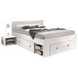 MID.YOU ZOSTAVA S POSTEĽOU, 140/200 cm, biela.