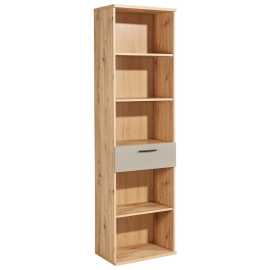 MID.YOU REGÁL NA ŠANÓNY, kašmírová, dub artisan, 54/200/38 cm.