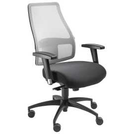 Topstar OTOČNÁ STOLIČKA, plochá tkanina, sivá, čierna.