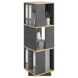 MID.YOU REGÁL, tmavosivá, dub artisan, 34/108/34 cm.